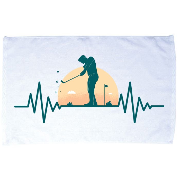 Golf Hearbeat Microfiber Hand Towel