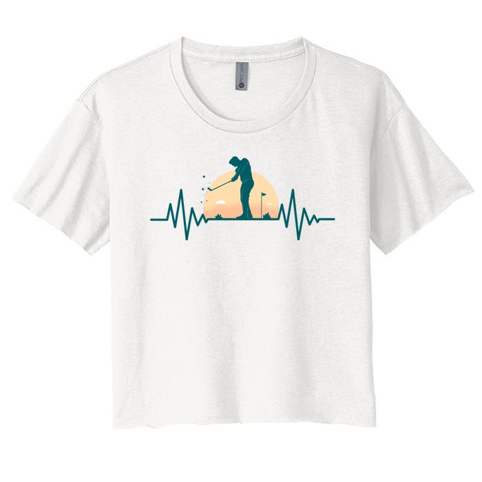 Golf Hearbeat Women's Crop Top Tee