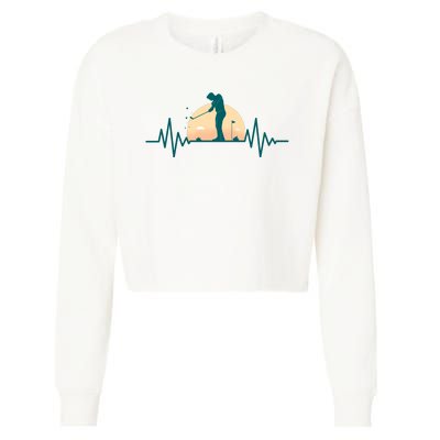 Golf Hearbeat Cropped Pullover Crew