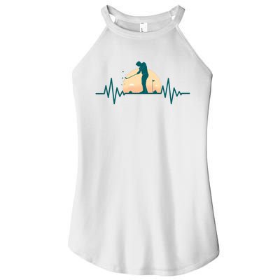 Golf Hearbeat Women's Perfect Tri Rocker Tank