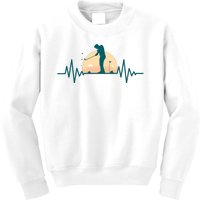 Golf Hearbeat Kids Sweatshirt