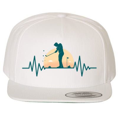 Golf Hearbeat Wool Snapback Cap