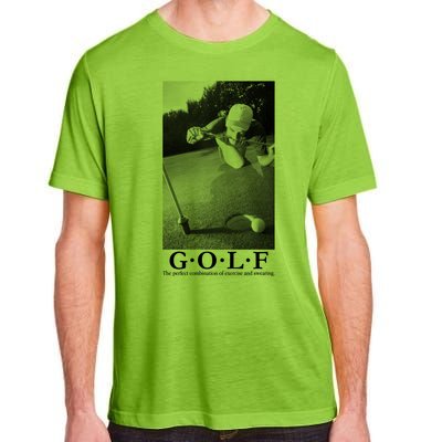 GOLF Perfect Combination Of Exercise And Swearing Adult ChromaSoft Performance T-Shirt