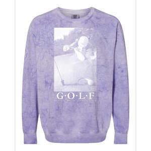 GOLF Perfect Combination Of Exercise And Swearing Colorblast Crewneck Sweatshirt