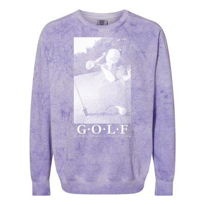 GOLF Perfect Combination Of Exercise And Swearing Colorblast Crewneck Sweatshirt