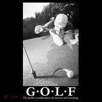 GOLF Perfect Combination Of Exercise And Swearing Tall T-Shirt