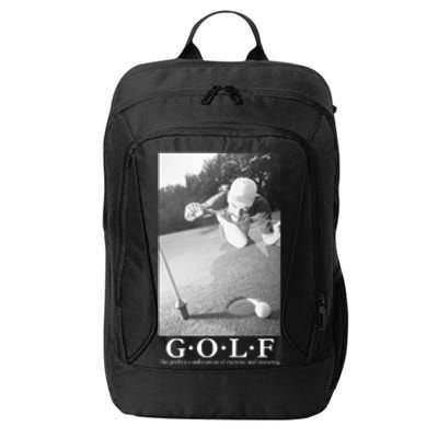 GOLF Perfect Combination Of Exercise And Swearing City Backpack