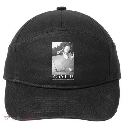 GOLF Perfect Combination Of Exercise And Swearing 7-Panel Snapback Hat