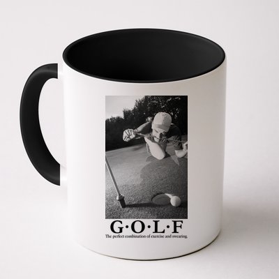 GOLF Perfect Combination Of Exercise And Swearing Mug