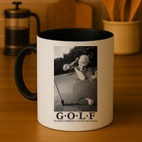 GOLF Perfect Combination Of Exercise And Swearing Mug