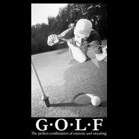 GOLF Perfect Combination Of Exercise And Swearing Flatbill Hat