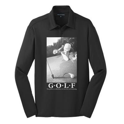 GOLF Perfect Combination Of Exercise And Swearing Silk Touch Performance Long Sleeve Polo