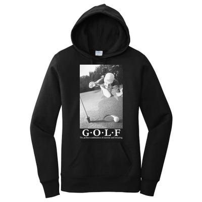 GOLF Perfect Combination Of Exercise And Swearing Women's Pullover Hoodie