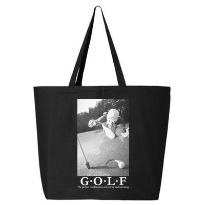GOLF Perfect Combination Of Exercise And Swearing 25L Jumbo Tote