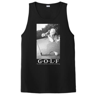 GOLF Perfect Combination Of Exercise And Swearing PosiCharge Competitor Tank