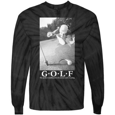 GOLF Perfect Combination Of Exercise And Swearing Tie-Dye Long Sleeve Shirt
