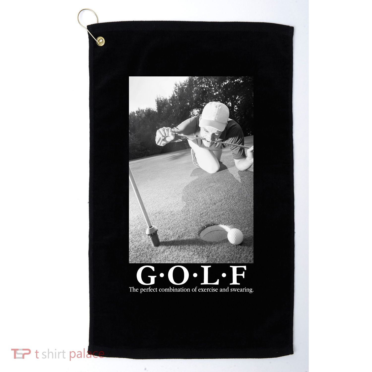 GOLF Perfect Combination Of Exercise And Swearing Golf Towel