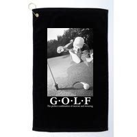 GOLF Perfect Combination Of Exercise And Swearing Golf Towel