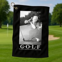 GOLF Perfect Combination Of Exercise And Swearing Golf Towel