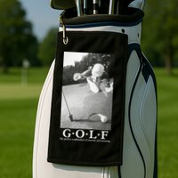 GOLF Perfect Combination Of Exercise And Swearing Golf Towel