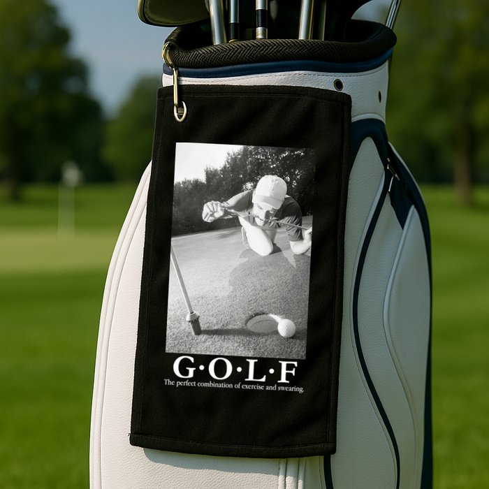GOLF Perfect Combination Of Exercise And Swearing Golf Towel