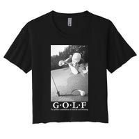 GOLF Perfect Combination Of Exercise And Swearing Crop Top