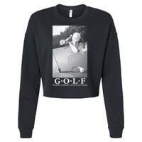 GOLF Perfect Combination Of Exercise And Swearing Cropped Pullover Crew