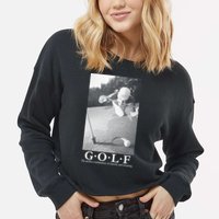 GOLF Perfect Combination Of Exercise And Swearing Cropped Pullover Crew