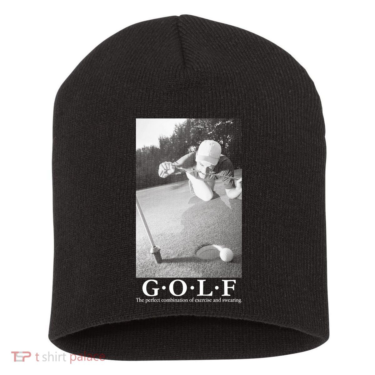 GOLF Perfect Combination Of Exercise And Swearing Short Acrylic Beanie