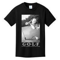 GOLF Perfect Combination Of Exercise And Swearing Kids T-Shirt