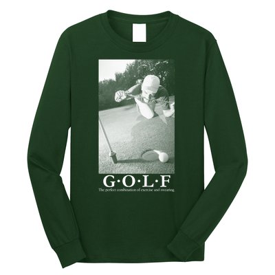 GOLF Perfect Combination Of Exercise And Swearing Long Sleeve Shirt