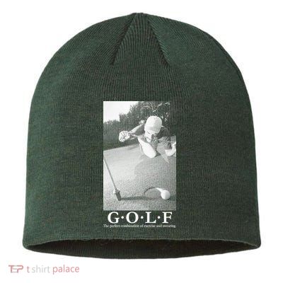 GOLF Perfect Combination Of Exercise And Swearing Sustainable Beanie