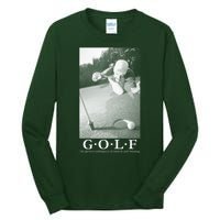 GOLF Perfect Combination Of Exercise And Swearing Tall Long Sleeve T-Shirt