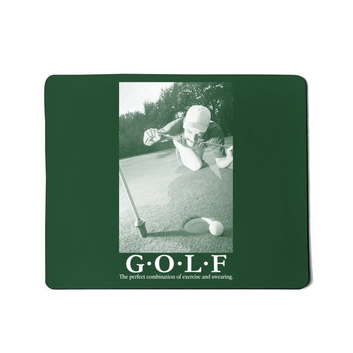 GOLF Perfect Combination Of Exercise And Swearing Mousepad