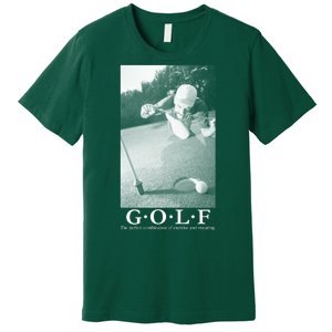 GOLF Perfect Combination Of Exercise And Swearing Premium T-Shirt