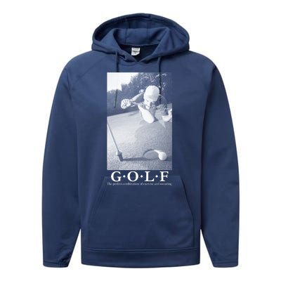 GOLF Perfect Combination Of Exercise And Swearing Performance Fleece Hoodie