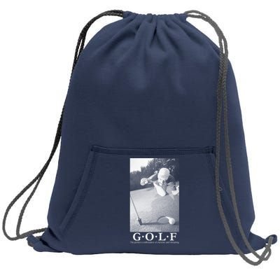 GOLF Perfect Combination Of Exercise And Swearing Sweatshirt Cinch Pack Bag