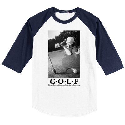 GOLF Perfect Combination Of Exercise And Swearing Baseball Sleeve Shirt