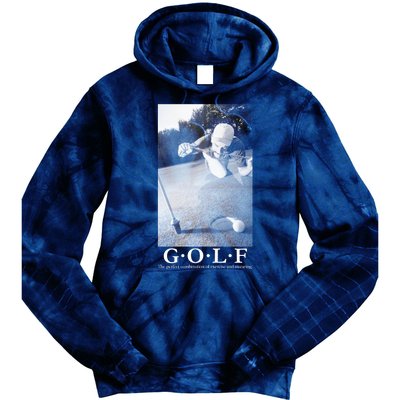 GOLF Perfect Combination Of Exercise And Swearing Tie Dye Hoodie