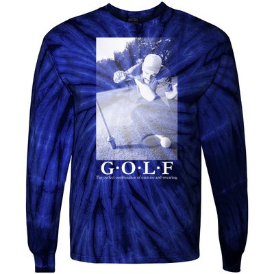 GOLF Perfect Combination Of Exercise And Swearing Tie-Dye Long Sleeve Shirt