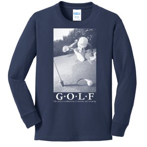 GOLF Perfect Combination Of Exercise And Swearing Kids Long Sleeve Shirt