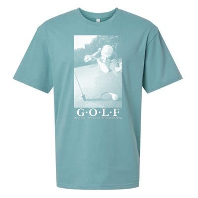 GOLF Perfect Combination Of Exercise And Swearing Sueded Cloud Jersey T-Shirt