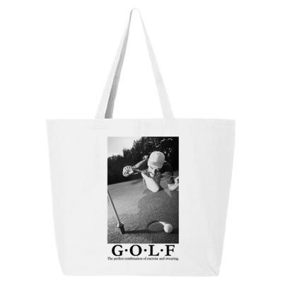 GOLF Perfect Combination Of Exercise And Swearing 25L Jumbo Tote