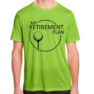 Golf Retirement Plan Funny Adult ChromaSoft Performance T-Shirt