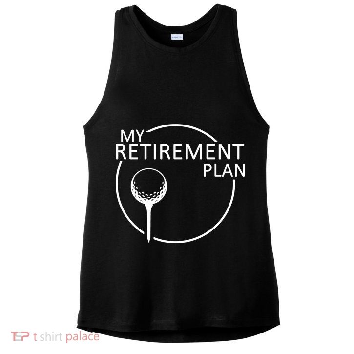 Golf Retirement Plan Funny Ladies PosiCharge Tri-Blend Wicking Tank