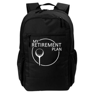 Golf Retirement Plan Funny Daily Commute Backpack