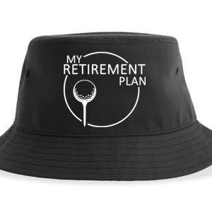 Golf Retirement Plan Funny Sustainable Bucket Hat