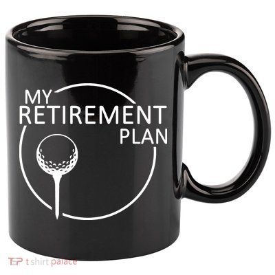 Golf Retirement Plan Funny 11oz C Handle Ceramic Mug