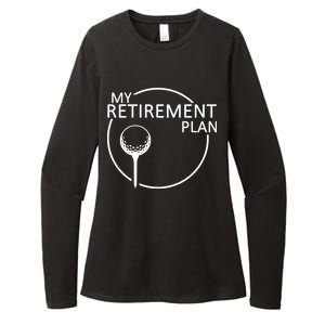 Golf Retirement Plan Funny Womens CVC Long Sleeve Shirt