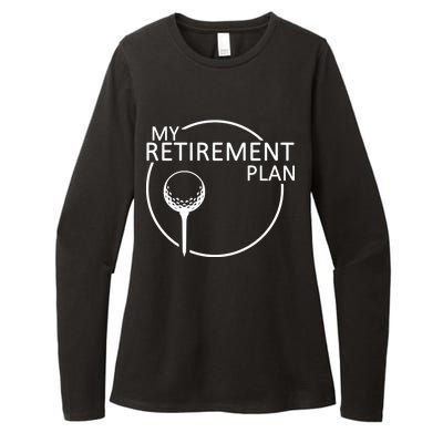 Golf Retirement Plan Funny Womens CVC Long Sleeve Shirt